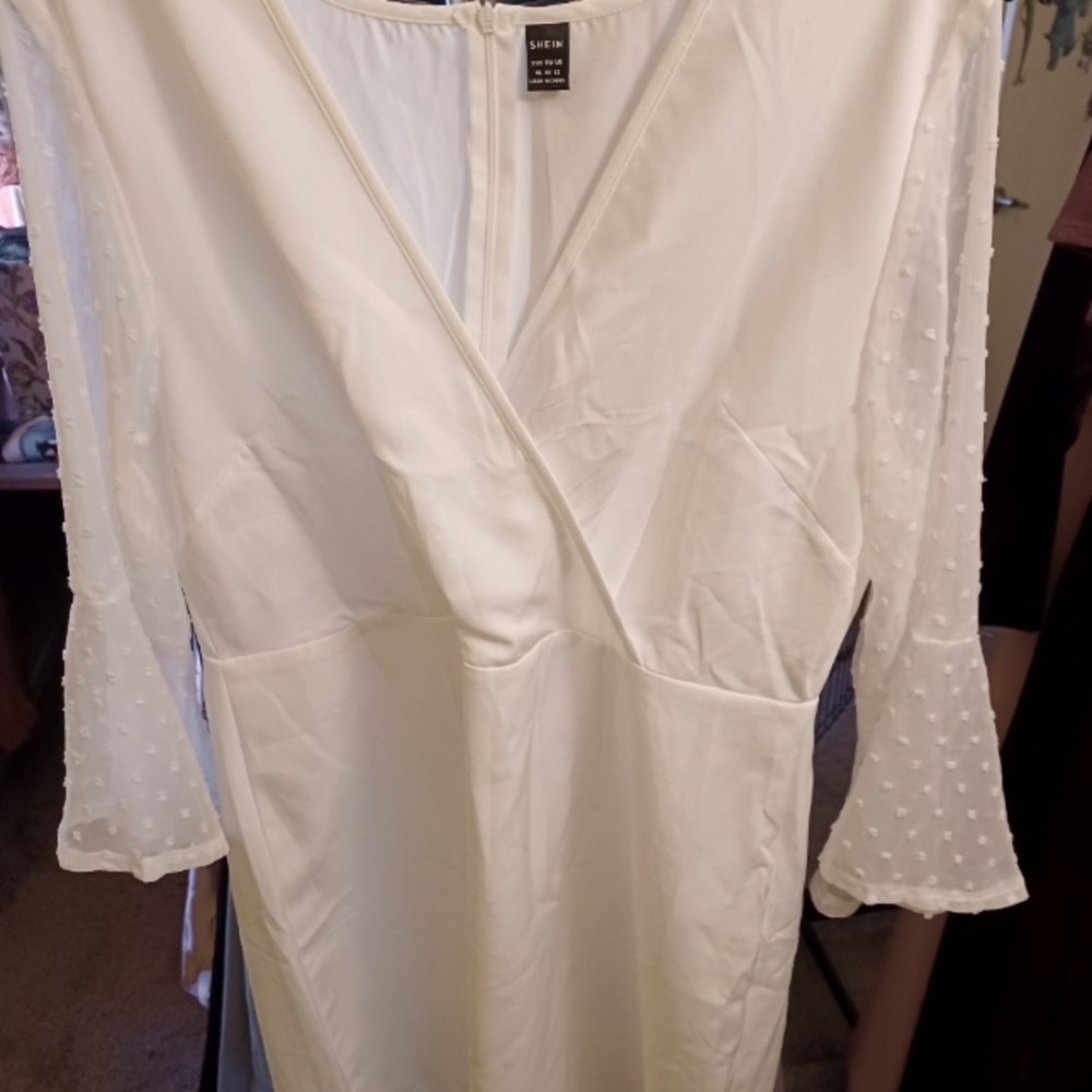 New Shein XL white Top
